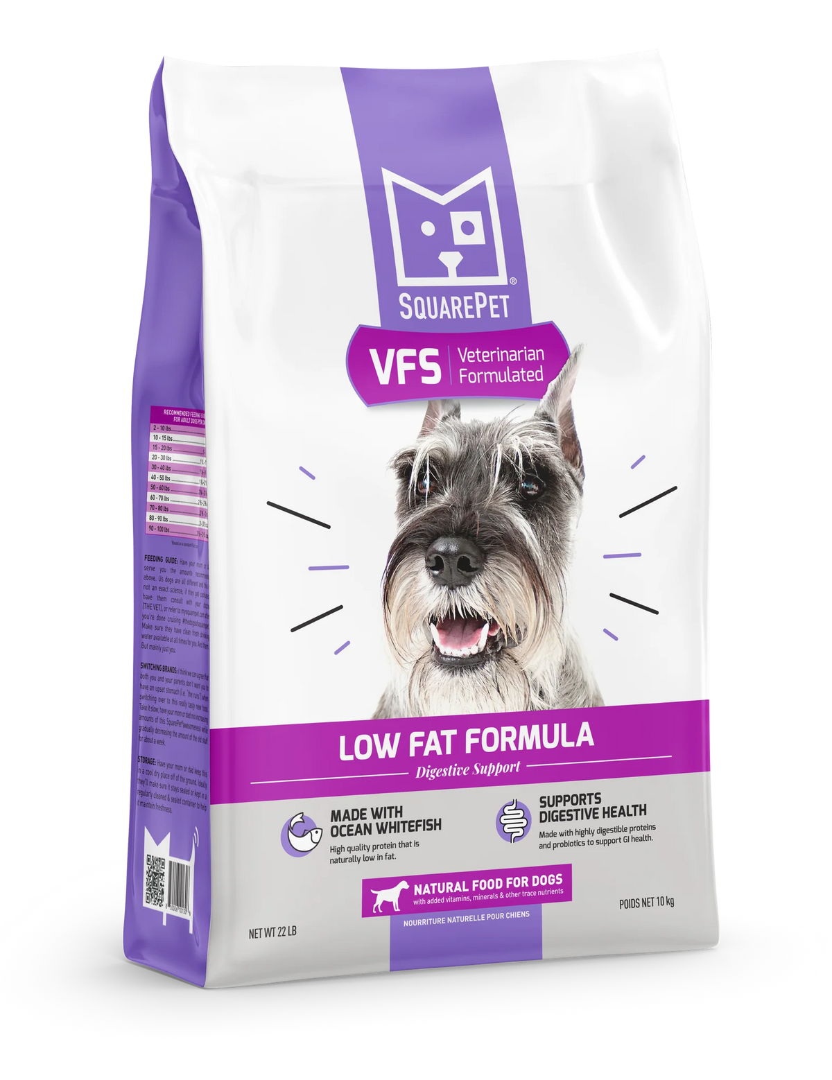 SquarePet VFS Low Fat Formula Dog Food 4.4lbs-Four Muddy Paws