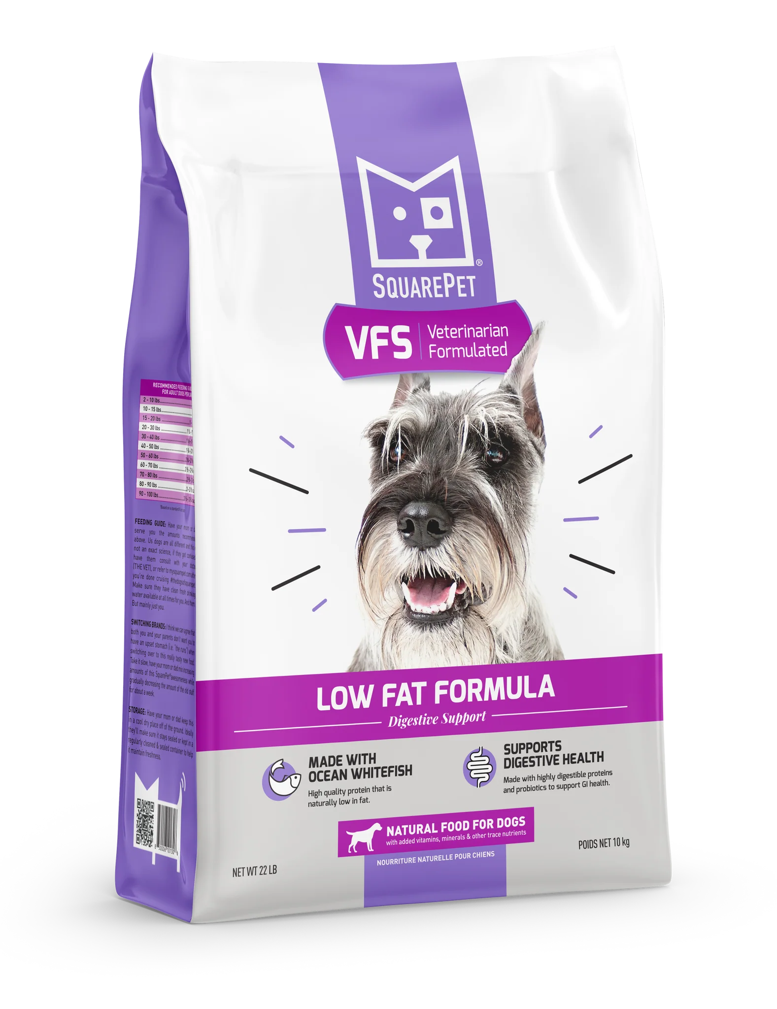 SquarePet VFS Low Fat Formula Dog Food 4.4lbs-Four Muddy Paws