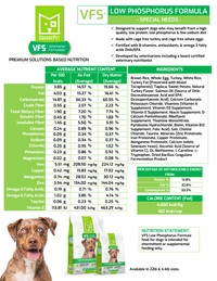 SquarePet VFS Low Phosphorus Formula Dog Food 4.4lbs-Four Muddy Paws