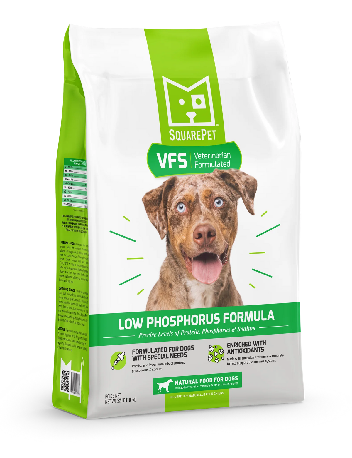 SquarePet VFS Low Phosphorus Formula Dog Food 4.4lbs-Four Muddy Paws