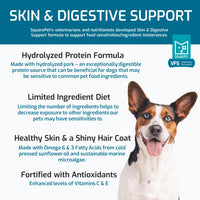 SquarePet VFS Skin & Digestive Support Dog Food 22lbs-Four Muddy Paws