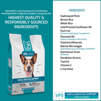 SquarePet VFS Skin & Digestive Support Dog Food 4.4lbs-Four Muddy Paws