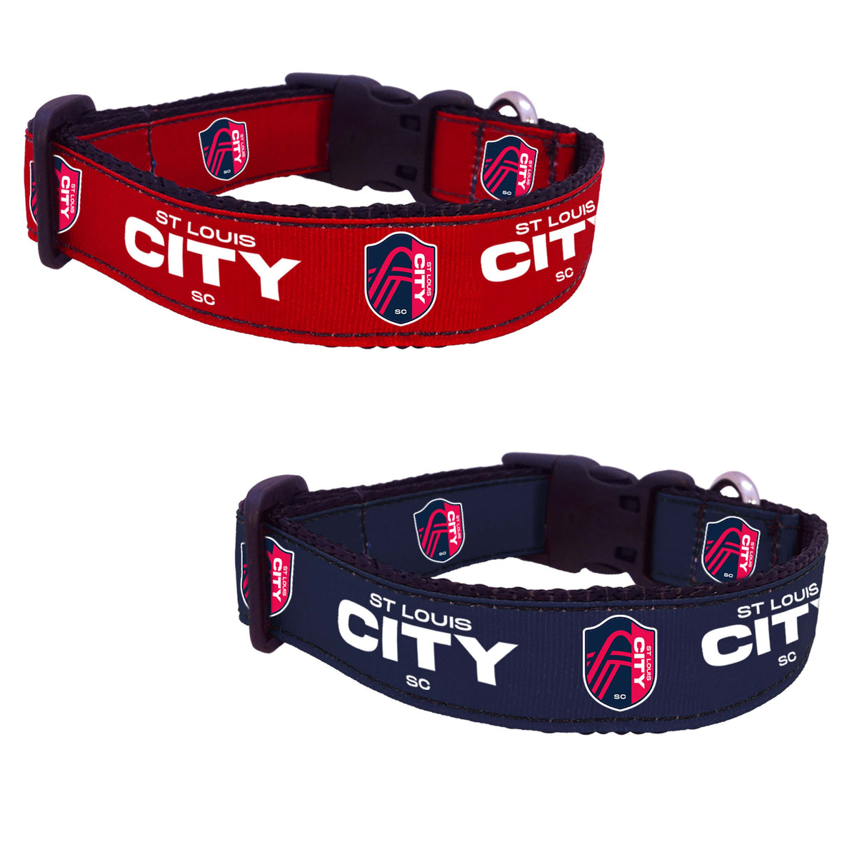 St. Louis City Collar Red Large-Four Muddy Paws