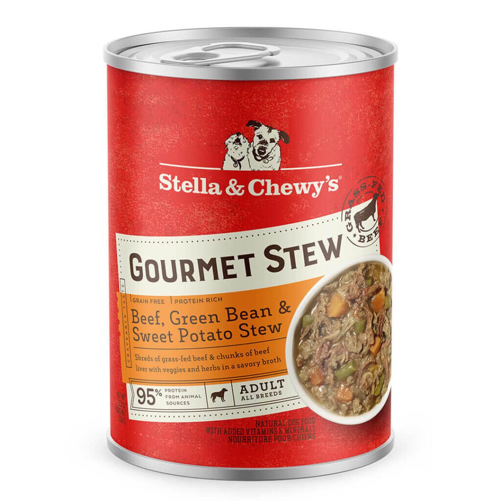 Stella & Chewy's Beef, Green Bean & Sweet Potato Gourmet Stew 12.5oz-Four Muddy Paws