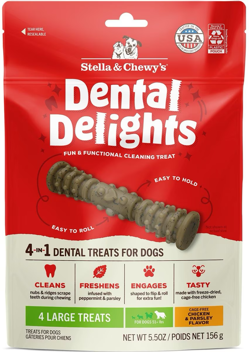 Stella & Chewy's Dental Delights Large 23.2oz-Four Muddy Paws