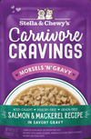 Stella and Chewy's Cat Salmon & Mackerel Morsels' N' Gravy Pouch 2.8oz-Four Muddy Paws