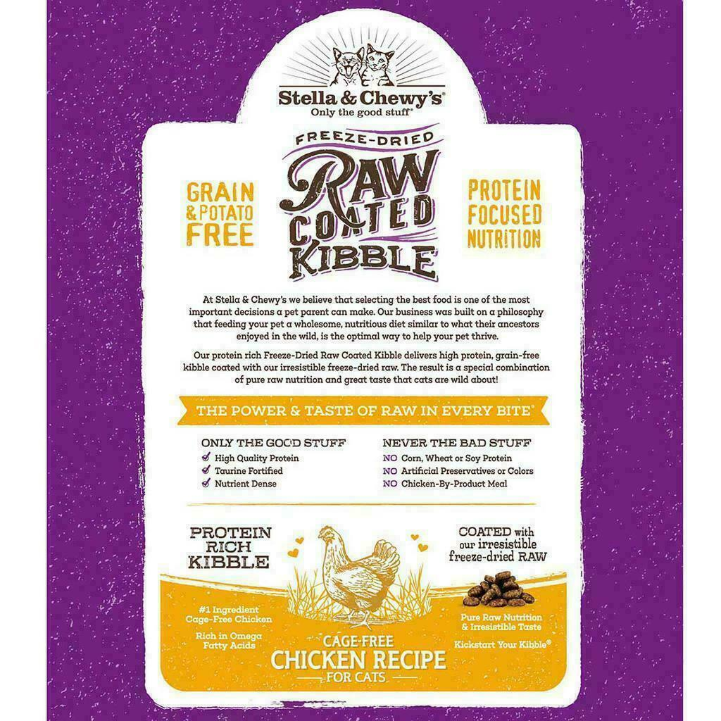 Stella and Chewy's Raw Coated Chicken Cat 2.5lbs-Four Muddy Paws