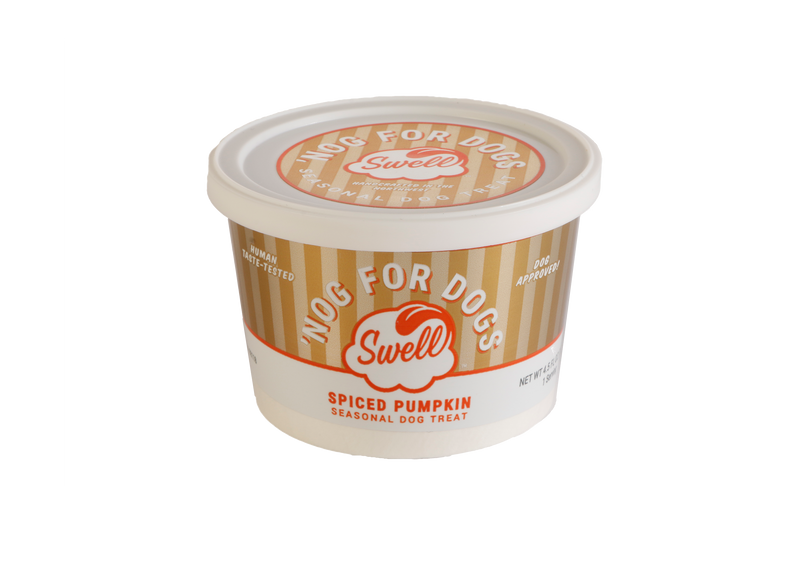 Swell Gelato Spiced Pumpkin 'Nog Dog Treat 4.5oz-Four Muddy Paws