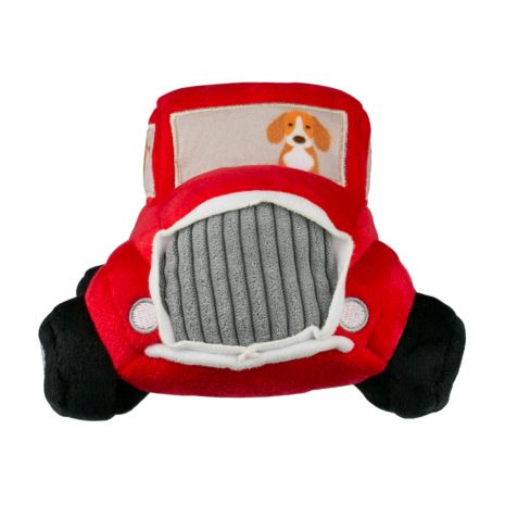 Tall Tails Dog Squeaker Snowball Truck 8"-Four Muddy Paws