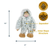 Tall Tails Holiday Plush Rope Yeti Dog Toy-Four Muddy Paws