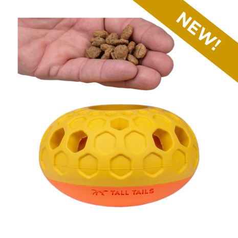 Tall Tails Natural Rubber Bee Hive Dog Toy 5"-Four Muddy Paws