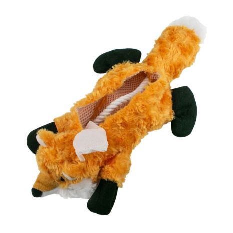 Tall Tails Plush Stuffless Squirrel Dog Toy 16"-Four Muddy Paws