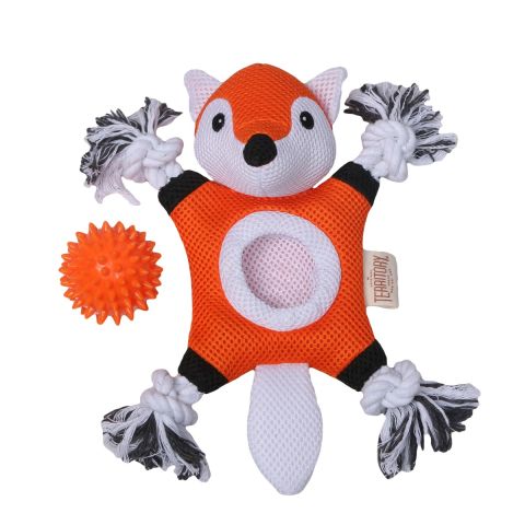 Territory 2 in 1 Fox Dog Toy 10"-Four Muddy Paws