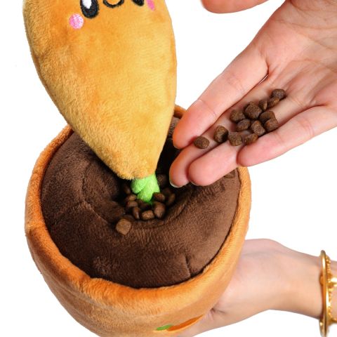Territory Dog Treat Tug Carrot Toy 15"-Four Muddy Paws