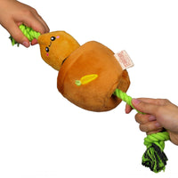 Territory Dog Treat Tug Carrot Toy 15"-Four Muddy Paws