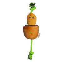 Territory Dog Treat Tug Carrot Toy 15"-Four Muddy Paws