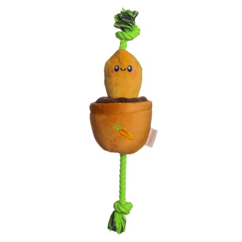 Territory Dog Treat Tug Carrot Toy 15"-Four Muddy Paws