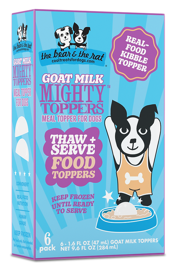 The Bear & The Rat Mighty Toppers Goat Milk 6pk-Four Muddy Paws