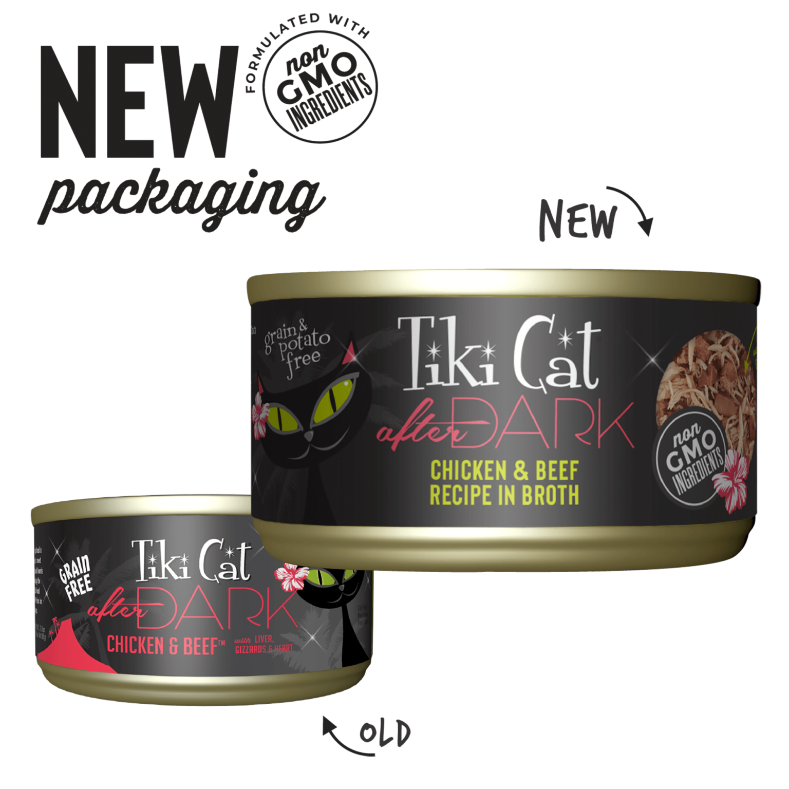 Tiki Cat After Dark Chicken & Beef 2.8oz-Four Muddy Paws