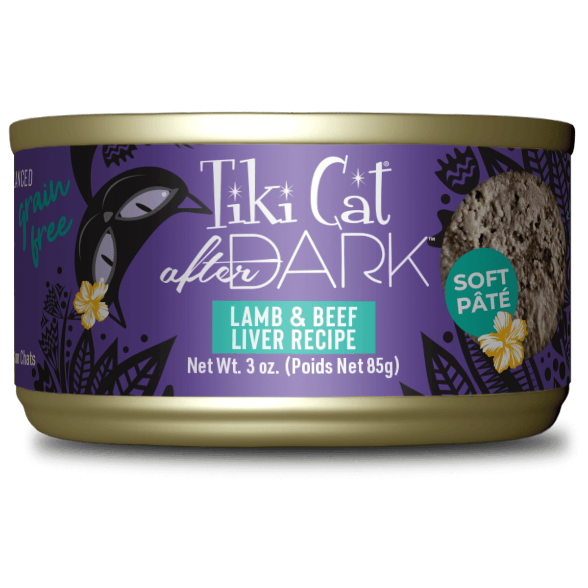 Tiki Cat After Dark Lamb & Beef Liver Pate Liver Can 3OZ-Four Muddy Paws