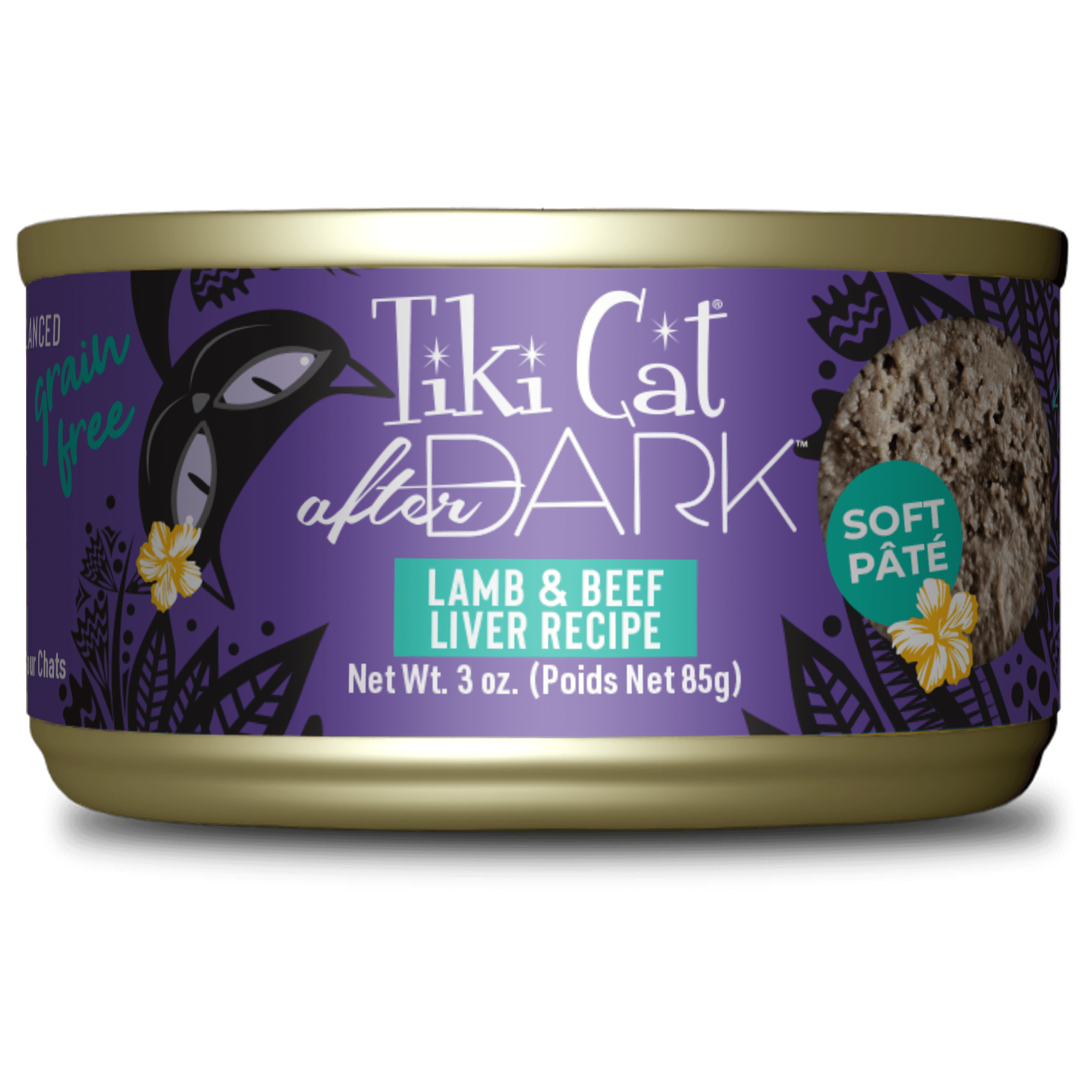 Tiki Cat After Dark Lamb & Beef Liver Pate Liver Can 3OZ-Four Muddy Paws