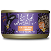 Tiki Cat After Dark Pate Venison & Beef Liver Can 3OZ-Four Muddy Paws