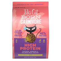 Tiki Cat Born Carnivore High Protein Dry Cat Food Chicken & Fish Luau 2.8lbs-Four Muddy Paws