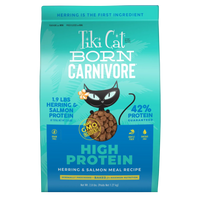 Tiki Cat Born Carnivore High Protein Dry Cat Food Fish Luau 5.6LB-Four Muddy Paws