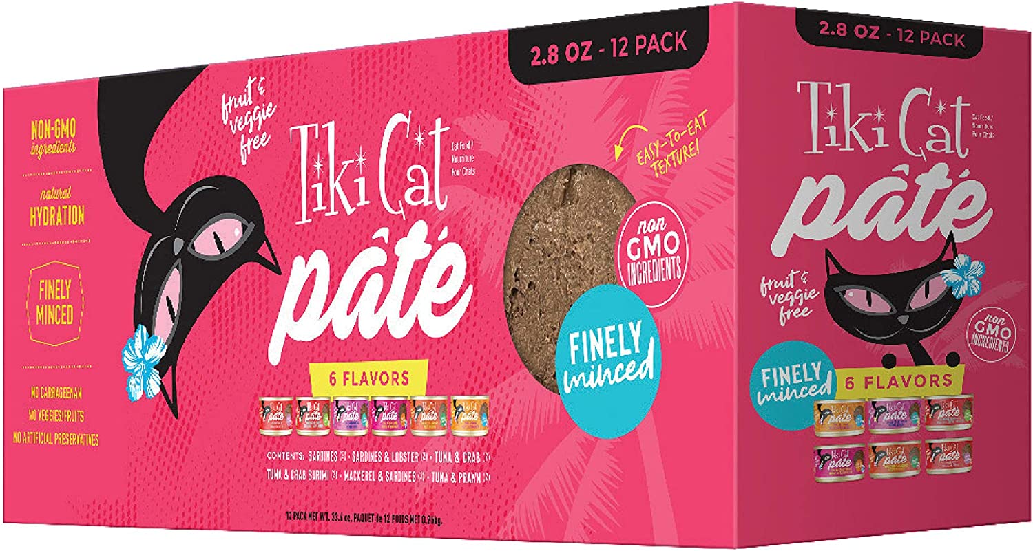 Tiki Cat Grill Pate Variety Pack 12pk 2.8oz Cans-Four Muddy Paws