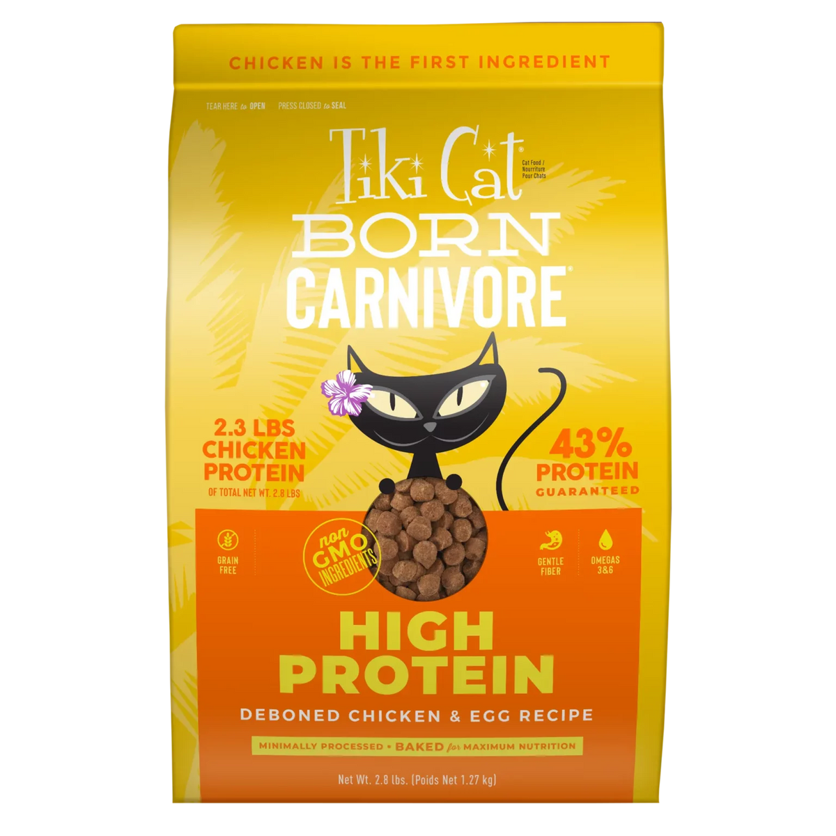 Tiki Cat High Protein Grain Free Chicken & Egg Dry Food 5.6lbs-Four Muddy Paws