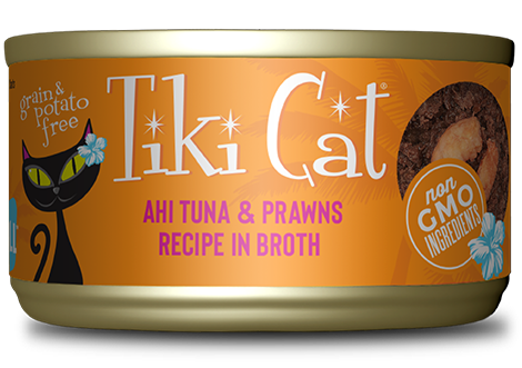 Tiki Cat Manana Grill Ahi Tuna & Prawn 2.8oz Can-Four Muddy Paws