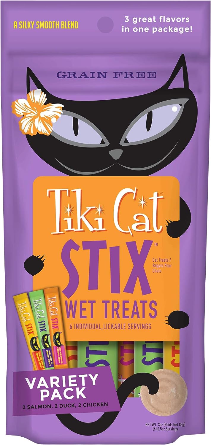 Tiki Cat Stix Cat Variety Pack 3 oz-Four Muddy Paws