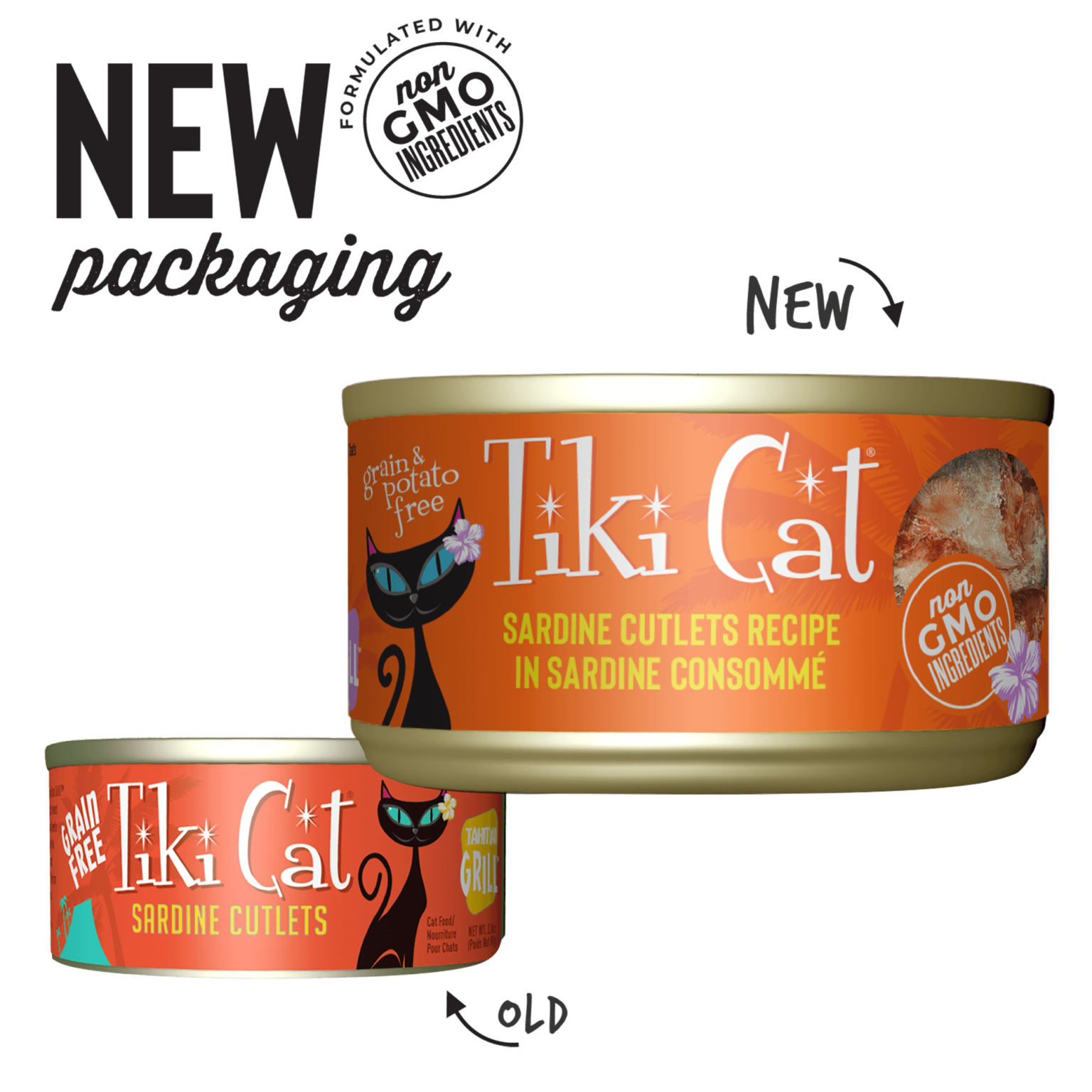 Tiki Cat Tahitian Grill Sardine Cutlets 2.8 oz-Four Muddy Paws