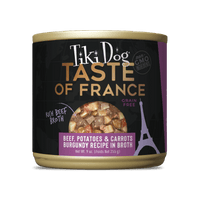 Tiki Dog Taste of the World France Beef Burgundy Can 9oz-Four Muddy Paws