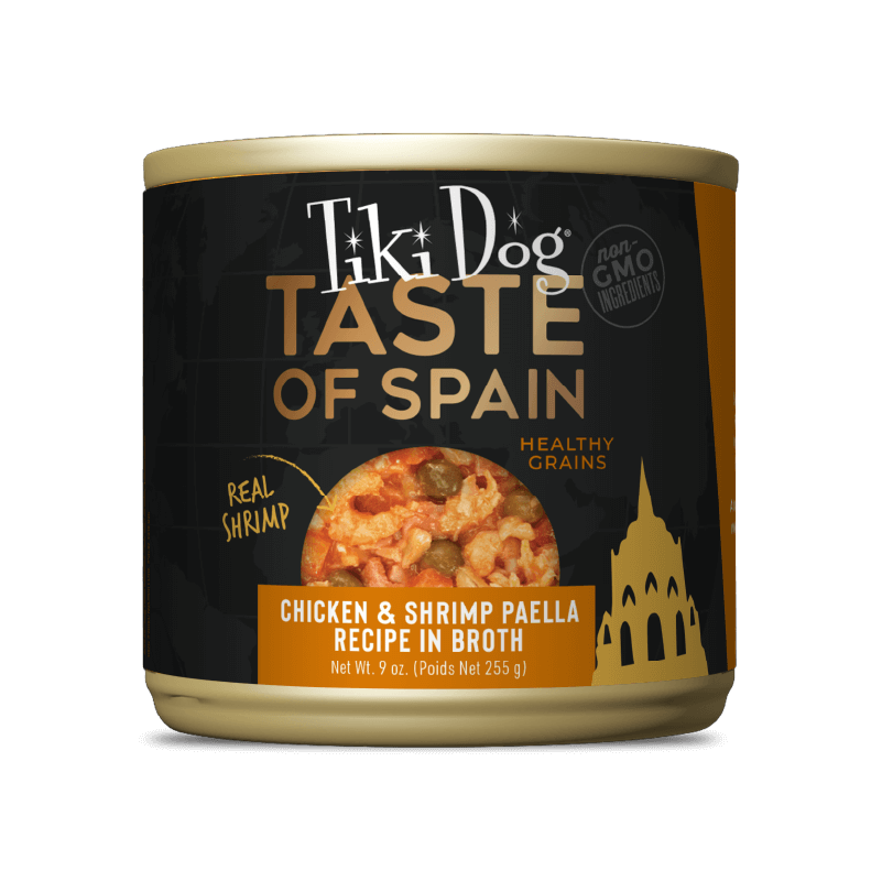 Tiki Dog Taste of the World Spain Paella Can 9oz-Four Muddy Paws