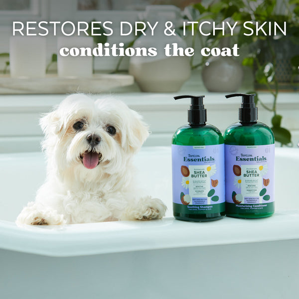 Tropiclean Essentials Shea Butter Cat/Dog Conditioner 16oz-Four Muddy Paws