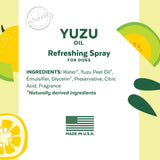 Tropiclean Essentials Yuzu Dog Deodorizing Spray 8oz-Four Muddy Paws