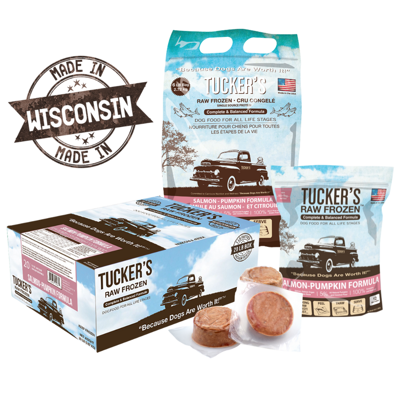 Tucker's Frozen Salmon & Pumpkin Bulk Box 20lbs-Four Muddy Paws