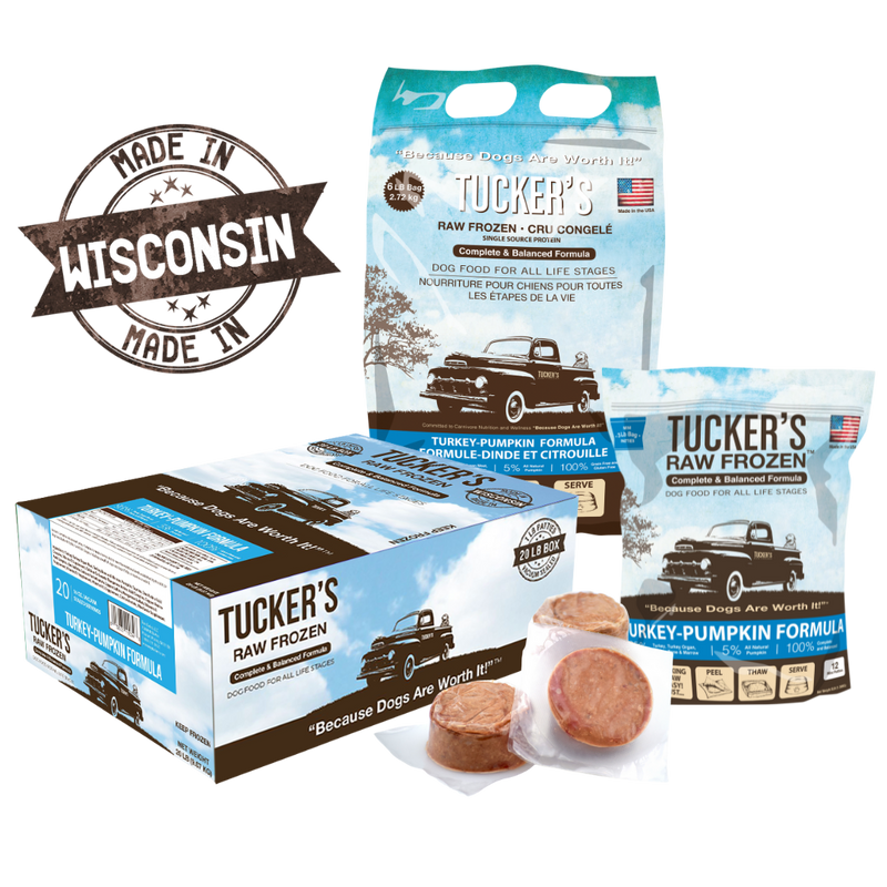 Tucker's Frozen Turkey & Pumpkin Bulk Box 20lbs-Four Muddy Paws