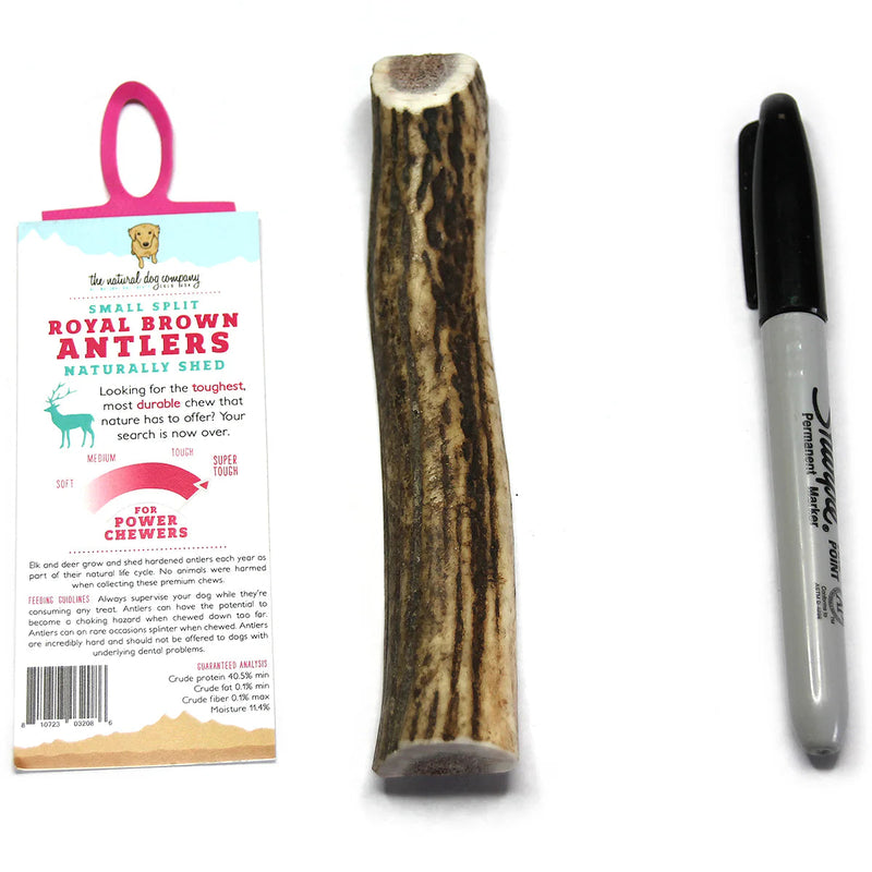 Tuesday's Royal Brown Deer Antler Small Split-Four Muddy Paws