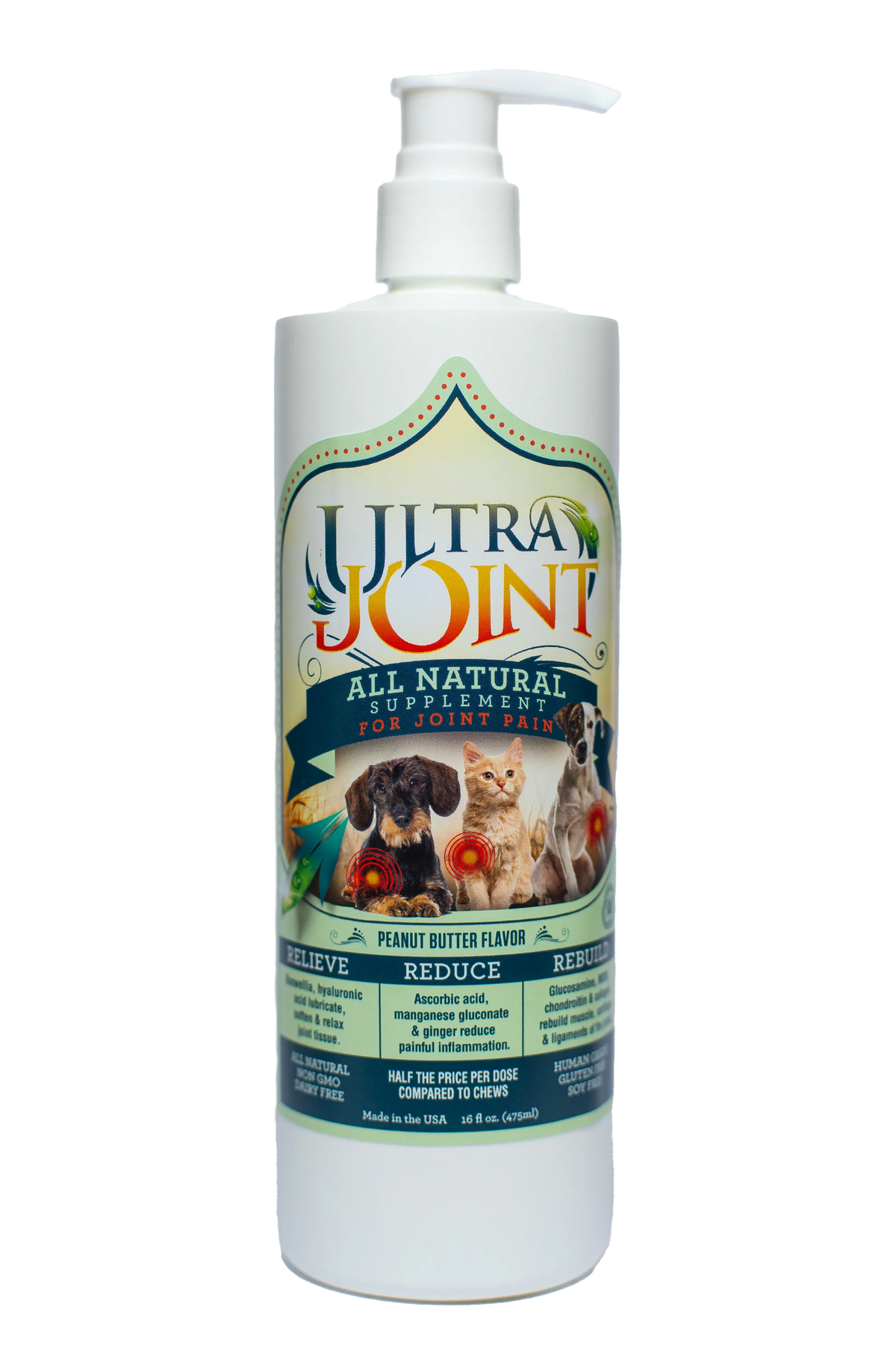 Ultra Oil for Pets Joint Supplement 16oz-Four Muddy Paws