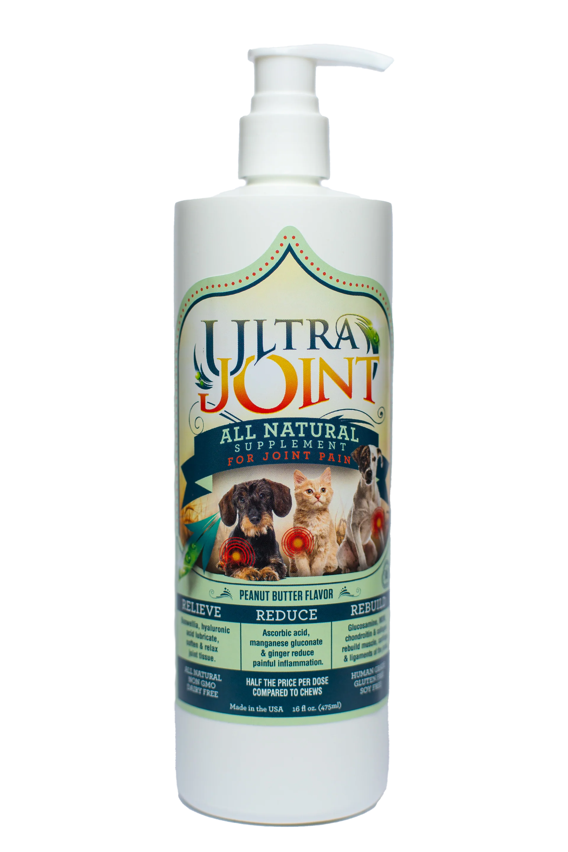 Ultra Oil for Pets Joint Supplement 16oz-Four Muddy Paws