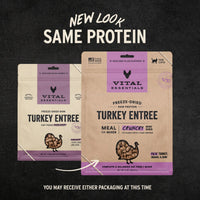 Vital Essentials Freeze Dried Turkey Mini Nibs Cat Food 12oz-Four Muddy Paws