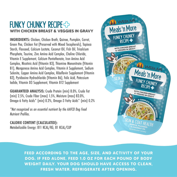 Weruva Meals N' More Dog Funky Chunky 3oz-Four Muddy Paws