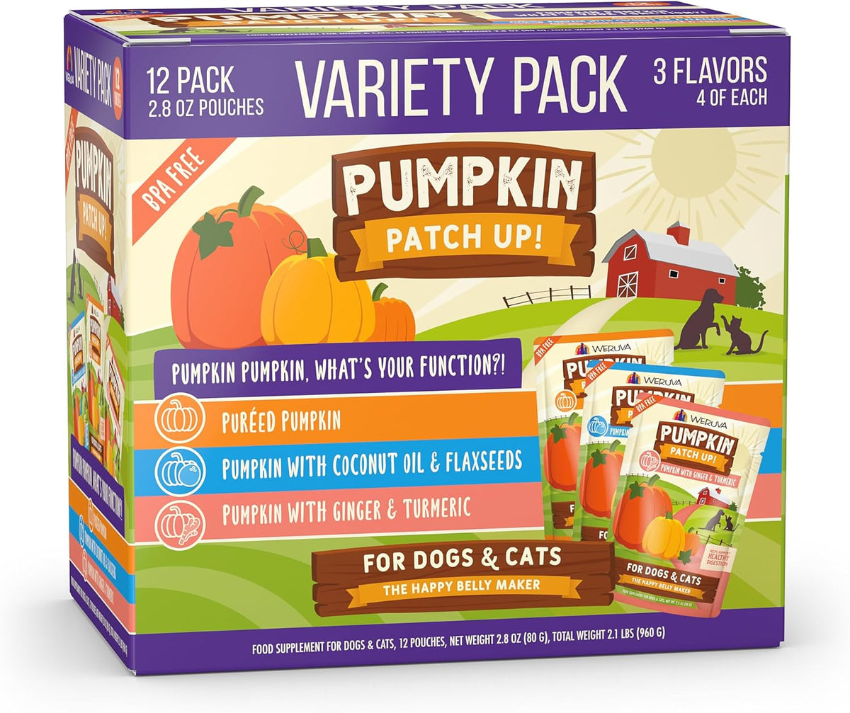 Weruva Pumpkin Patch Up Variety Pack 12 x 2.8oz-Four Muddy Paws