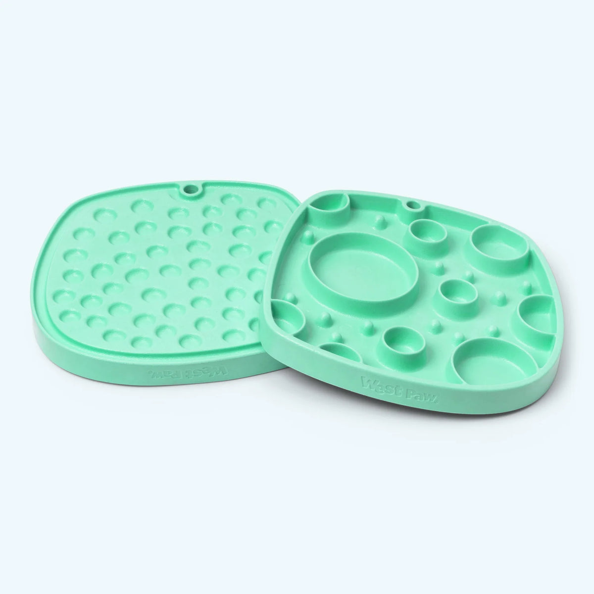 West Paw Feast Mat Bubbles Mint-Four Muddy Paws