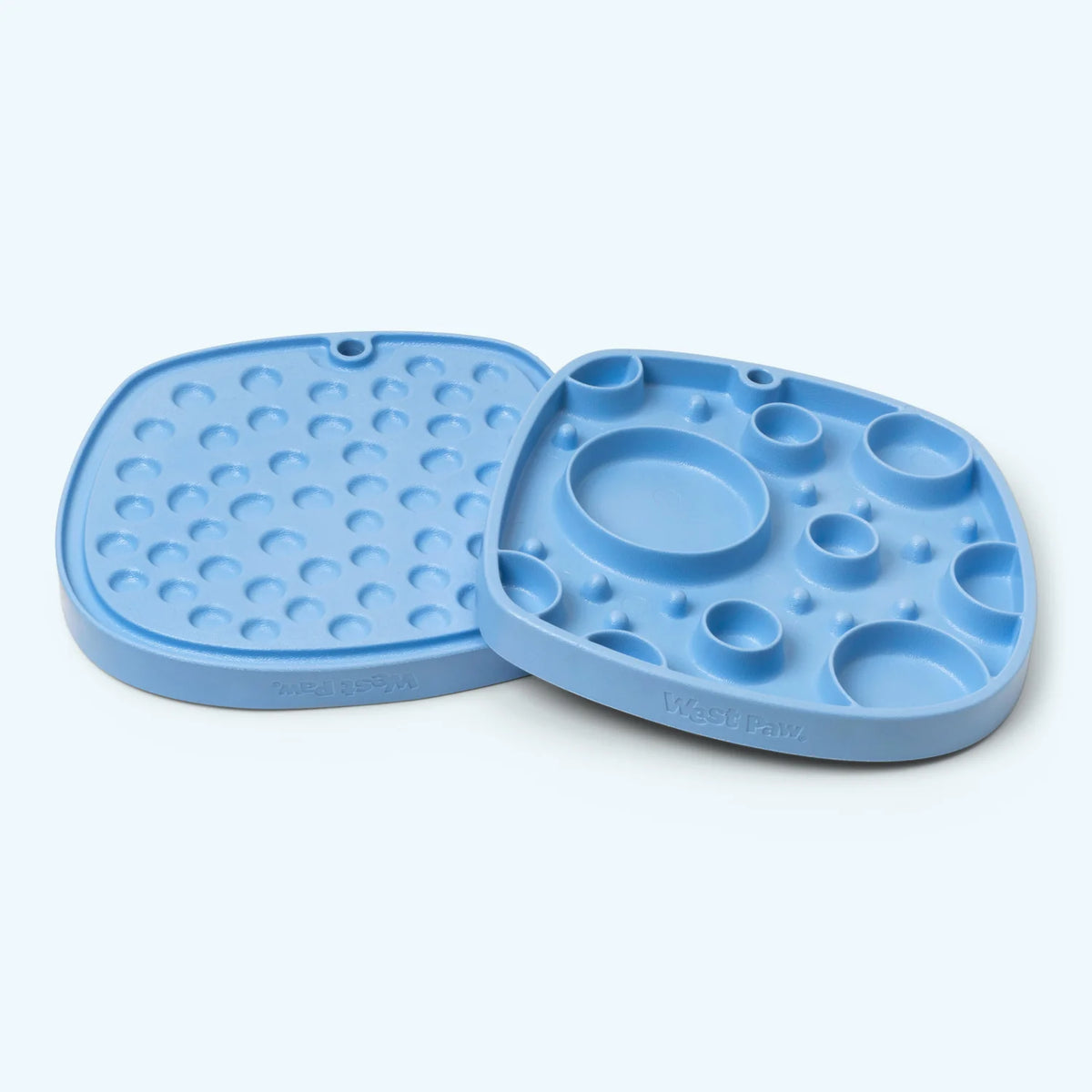West Paw Feast Mat Bubbles Periwinkle-Four Muddy Paws