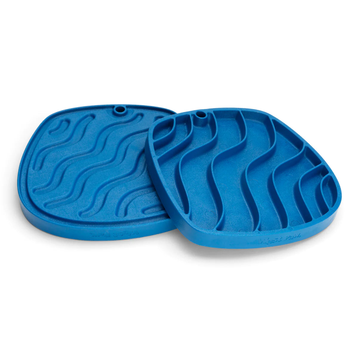 West Paw Feast Mat Waves Blue-Four Muddy Paws