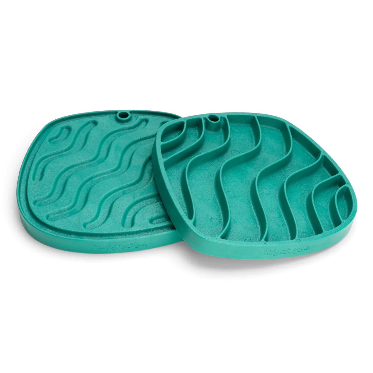 West Paw Feast Mat Waves Green-Four Muddy Paws