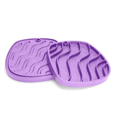 West Paw Feast Mat Waves Limited Edition Lavender-Four Muddy Paws